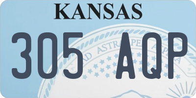 KS license plate 305AQP