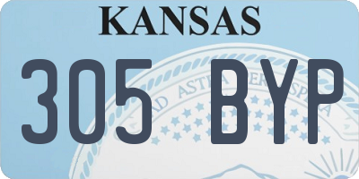 KS license plate 305BYP