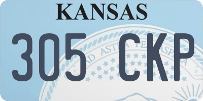 KS license plate 305CKP