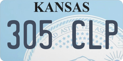 KS license plate 305CLP