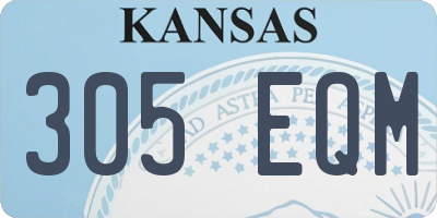 KS license plate 305EQM