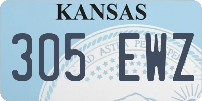 KS license plate 305EWZ