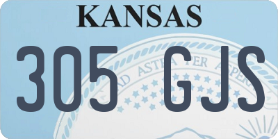 KS license plate 305GJS