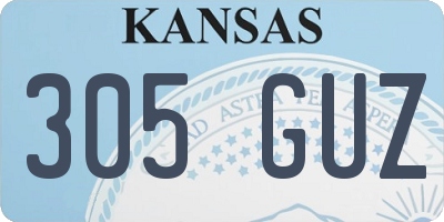 KS license plate 305GUZ