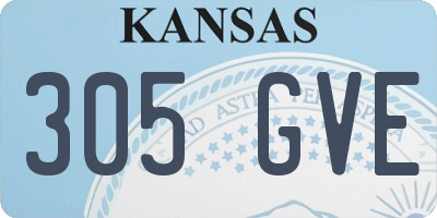 KS license plate 305GVE