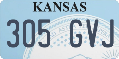 KS license plate 305GVJ