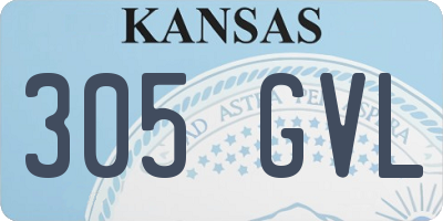 KS license plate 305GVL