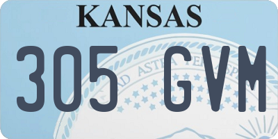 KS license plate 305GVM