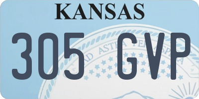 KS license plate 305GVP