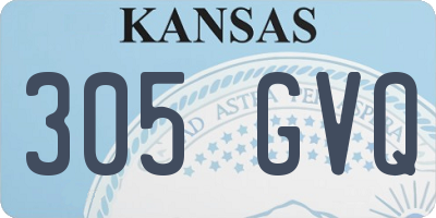 KS license plate 305GVQ