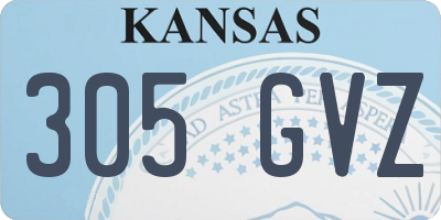 KS license plate 305GVZ
