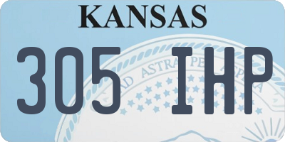 KS license plate 305IHP