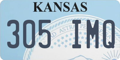 KS license plate 305IMQ