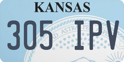 KS license plate 305IPV