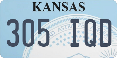 KS license plate 305IQD