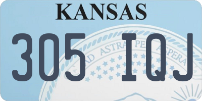KS license plate 305IQJ