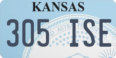 KS license plate 305ISE