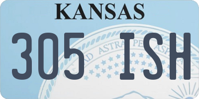KS license plate 305ISH