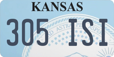 KS license plate 305ISI
