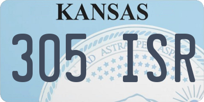 KS license plate 305ISR