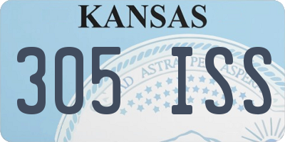KS license plate 305ISS