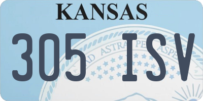 KS license plate 305ISV