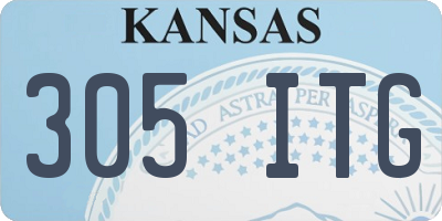 KS license plate 305ITG