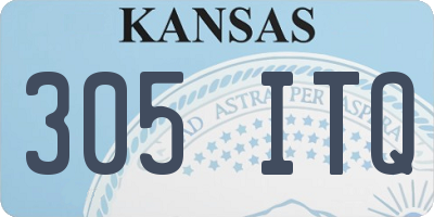 KS license plate 305ITQ