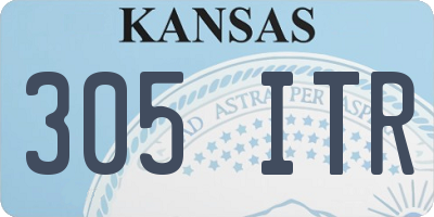 KS license plate 305ITR