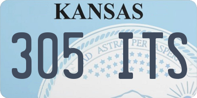 KS license plate 305ITS