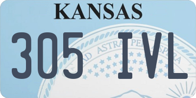 KS license plate 305IVL