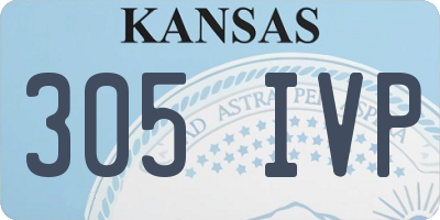 KS license plate 305IVP