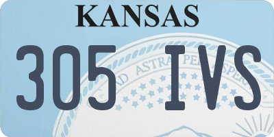 KS license plate 305IVS
