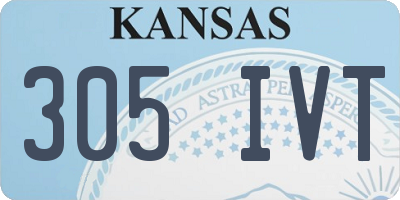 KS license plate 305IVT