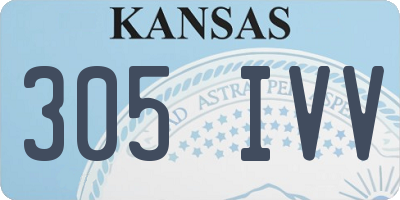 KS license plate 305IVV