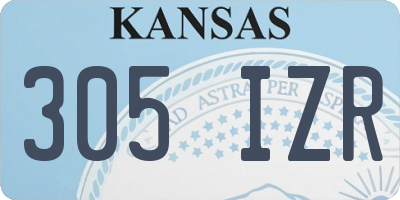 KS license plate 305IZR