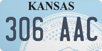 KS license plate 306AAC