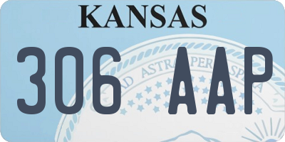 KS license plate 306AAP