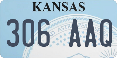 KS license plate 306AAQ