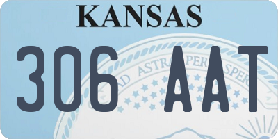 KS license plate 306AAT