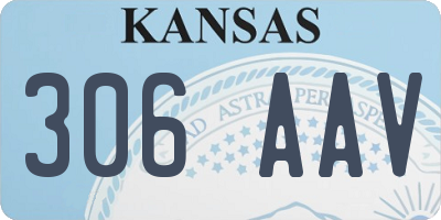 KS license plate 306AAV