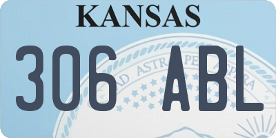 KS license plate 306ABL