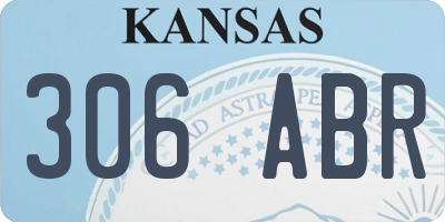 KS license plate 306ABR