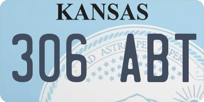 KS license plate 306ABT