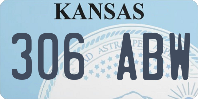 KS license plate 306ABW