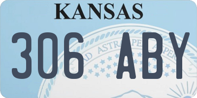 KS license plate 306ABY
