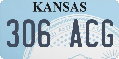 KS license plate 306ACG