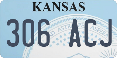 KS license plate 306ACJ