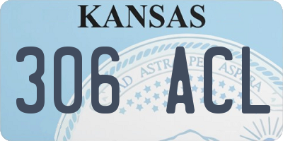 KS license plate 306ACL