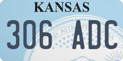 KS license plate 306ADC